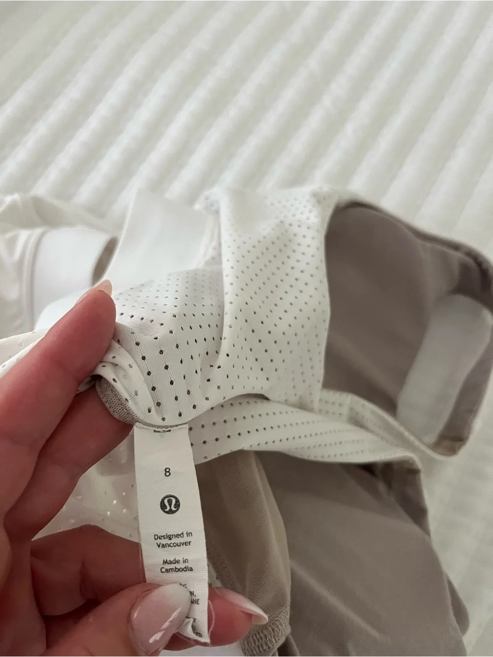 lululemon athletica White Racerback Flared Tennis Dress